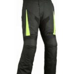 PANTALON DE CORDURA IMPERMEABLE CON PROTECCIONES EM142 NEGRO/FLUOR