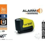URBAN UR6 CANDADO ANTIRROBO DISCO CON ALARMA+WARNING