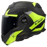 CASCO MODULAR LS2-FF901 ADVANT X OBLIVION M.BLACK H-V-ECE 22.06. NEGRO MATE AMARILLO H-V