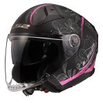 CASCO JET LS2 -OF603 INFINITY II LOTUS MATT PINK-ECE 22.06 ROSA LOTUS MATE