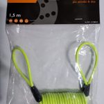 CABLEMEMO RECORDATORIO PUESTO EL CANDADO DE DISCO. GLOBAL-LOCK CABLE REMIDER COLOR AMARILLO