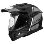 CASCO DE MOTO TRAIL LS2 -MX702 PIONEER II HILL MATT BLACK WHITE-ECE 22.06 NEGRO BLANCO