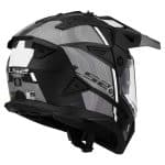 CASCO DE MOTO TRAIL LS2 -MX702 PIONEER II HILL MATT BLACK WHITE-ECE 22.06 NEGRO BLANCO - Imagen 4