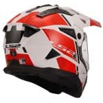 CASCO DE MOTO TRAIL LS2 -MX702 PIONEER II HILL WHITE RED-ECE 22.06 BLANCO ROJO - Imagen 2