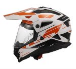 CASCO DE MOTO TRAIL LS2 -MX702 PIONEER II NAMIB WHITE ORANGE-ECE 22.06 BLANCO NARANJA - Imagen 2