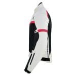 CHAQUETA DE CORDURA PARA VERANO PERFORADA CON FORRO DESMONTABLE EM366 PLATA ROJA NEGRA - Imagen 3