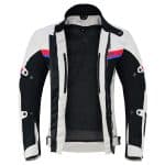 CHAQUETA DE CORDURA PARA VERANO PERFORADA CON FORRO DESMONTABLE EM366 ROJA AZUL NEGRA - Imagen 4