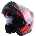 CASCO MODULAR ADN AUDACE TOURER ROJO NEGRO