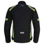 CHAQUETA DE MOTO INVIERNO FAST MAN NEGRA GRIS FLUOR  EN TEXTIL IMPERMEABLE, TÉRMICO CON PROTECCIONES  C.E - Imagen 5