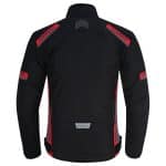 CHAQUETA DE MOTO INVIERNO FAST MAN NEGRA GRIS ROJA  EN TEXTIL IMPERMEABLE, TÉRMICO CON PROTECCIONES  C.E - Imagen 5