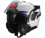 CASCO MODULAR LS2-FF910 ADVANT II TRIPLE WHITE BLUE RED BLANCO AZUL ROJO -ECE 22.06. - Imagen 2