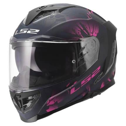 CASCO INTEGRAL LS2-FF818 STORM III BURST BLACK PINK .ECE 22.06/EXPLOSIÓN NEGRO ROSA