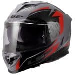 CASCO INTEGRAL LS2-FF818 STORM III DYNAMO GREY RED .ECE 22.06/ ROJO NEGRO GRIS