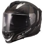 CASCO INTEGRAL LS2-FF818 STORM III SPORTY BLACK GREY .ECE 22.06/ NEGRO GRIS