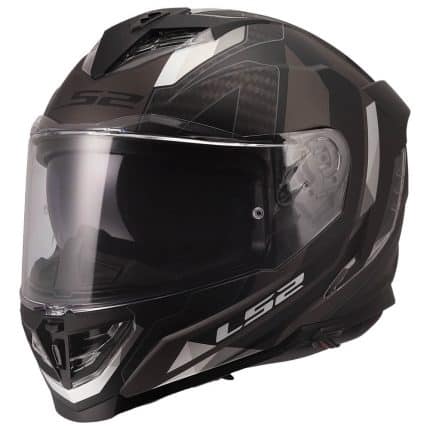 CASCO INTEGRAL LS2-FF818 STORM III SPORTY BLACK GREY .ECE 22.06/ NEGRO GRIS