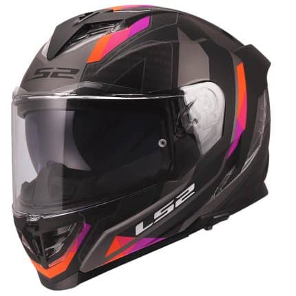 CASCO INTEGRAL LS2-FF818 STORM III SPORTY GREY PURPLE .ECE 22.06/ GRIS PÚRPURA