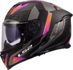 CASCO INTEGRAL LS2-FF818 STORM III SPORTY GREY PURPLE .ECE 22.06/ GRIS PÚRPURA - Imagen 4