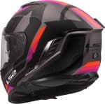 CASCO INTEGRAL LS2-FF818 STORM III SPORTY GREY PURPLE .ECE 22.06/ GRIS PÚRPURA - Imagen 7
