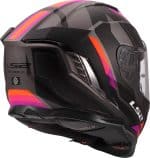 CASCO INTEGRAL LS2-FF818 STORM III SPORTY GREY PURPLE .ECE 22.06/ GRIS PÚRPURA - Imagen 6