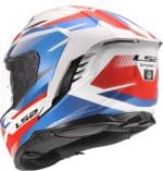 CASCO INTEGRAL LS2-FF818 STORM III SPORTY WHITE BLUE RED .ECE 22.06/ BLANCO AZUL ROJO - Imagen 5