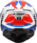 CASCO INTEGRAL LS2-FF818 STORM III SPORTY WHITE BLUE RED .ECE 22.06/ BLANCO AZUL ROJO - Imagen 7