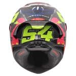 CASCO INTEGRAL DE LS2 -FF805 THUNDER GP AERO REPLICA ALDEGUER 25 CARBONO NEGRO BRILLO  ROJA H-V AMARILLA - Imagen 5