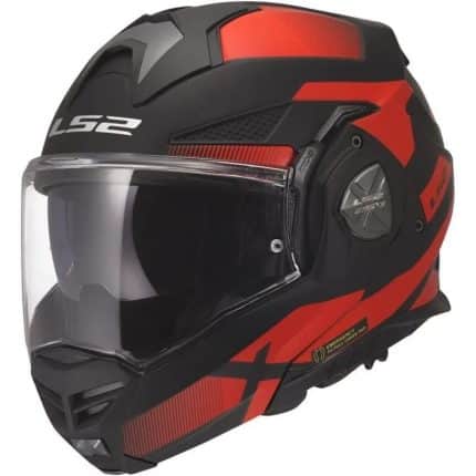 CASCO MODULAR LS2- FF901 ADVANT X NOVA BLACK RED-ECE 22.06. ROJO NEGRO