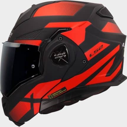 CASCO MODULAR LS2- FF901 ADVANT X NOVA BLACK RED-ECE 22.06. ROJO NEGRO