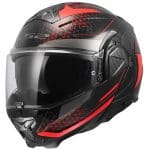 CASCO MODULAR LS2- FF910 ADVANT II ASTRAL RED NEGRO ROJO -ECE 22.06.