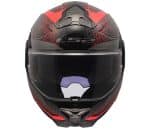 CASCO MODULAR LS2- FF910 ADVANT II ASTRAL RED NEGRO ROJO -ECE 22.06. - Imagen 3