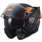 CASCO MODULAR LS2-FF910 ADVANT II GLIDE BLACK ORANGE/ NEGRO AZUL MARINO NARANJA -ECE 22.06. - Imagen 3