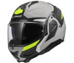 CASCO MODULAR LS2-FF910 ADVANT II TRIPLE LIGHT GREY/ FLUOR AMARILLO GRIS CLARO-ECE 22.06.
