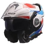 CASCO MODULAR LS2- FF901 ADVANT X NOVA WHITE BLUE RED-ECE 22.06. BLANCO AZUL ROJO - Imagen 2