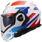 CASCO MODULAR LS2- FF901 ADVANT X NOVA WHITE BLUE RED-ECE 22.06. BLANCO AZUL ROJO - Imagen 5