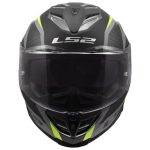 CASCO INTEGRAL LS2-FF818 STORM III DYNAMO BLACK H-V YELLOW /NEGRO H-V AMARILLO - Imagen 2