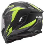 CASCO INTEGRAL LS2-FF818 STORM III DYNAMO BLACK H-V YELLOW /NEGRO H-V AMARILLO - Imagen 4
