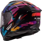 CASCO INTEGRAL LS2-FF818 STORM III KAOS BLACK PURPLE BLUE/NEGRO PÚRPURA AZUL - Imagen 4