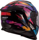 CASCO INTEGRAL LS2-FF818 STORM III KAOS BLACK PURPLE BLUE/NEGRO PÚRPURA AZUL - Imagen 5