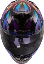 CASCO INTEGRAL LS2-FF818 STORM III KAOS BLACK PURPLE BLUE/NEGRO PÚRPURA AZUL - Imagen 6