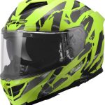 CASCO INTEGRAL LS2-FF818 STORM III KAOS H-V YELLOW/H-V AMARILLO NEGRO