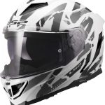 CASCO INTEGRAL LS2-FF818 STORM III KAOS WHITE GREY/BLANCO GRIS