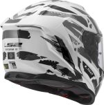 CASCO INTEGRAL LS2-FF818 STORM III KAOS WHITE GREY/BLANCO GRIS - Imagen 6
