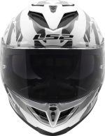 CASCO INTEGRAL LS2-FF818 STORM III KAOS WHITE GREY/BLANCO GRIS - Imagen 2