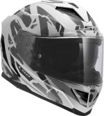 CASCO INTEGRAL LS2-FF818 STORM III KAOS WHITE GREY/BLANCO GRIS - Imagen 3