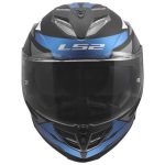 CASCO INTEGRAL LS2-FF818 STORM III KOMAI BLACK BLUE /AZUL NEGRO - Imagen 2