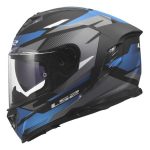 CASCO INTEGRAL LS2-FF818 STORM III KOMAI BLACK BLUE /AZUL NEGRO - Imagen 3
