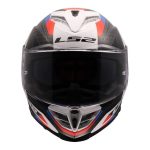 CASCO INTEGRAL LS2-FF818 STORM III SPORTY WHITE BLUE RED /BLANCO AZUL ROJO - Imagen 2