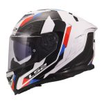 CASCO INTEGRAL LS2-FF818 STORM III SPORTY WHITE BLUE RED /BLANCO AZUL ROJO - Imagen 3