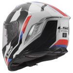 CASCO INTEGRAL LS2-FF818 STORM III SPORTY WHITE BLUE RED /BLANCO AZUL ROJO - Imagen 4