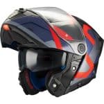 CASCO MODULAR MT-ATOM 2 SV DEXTER B15 BRILLO AZUL ROJO - Imagen 2